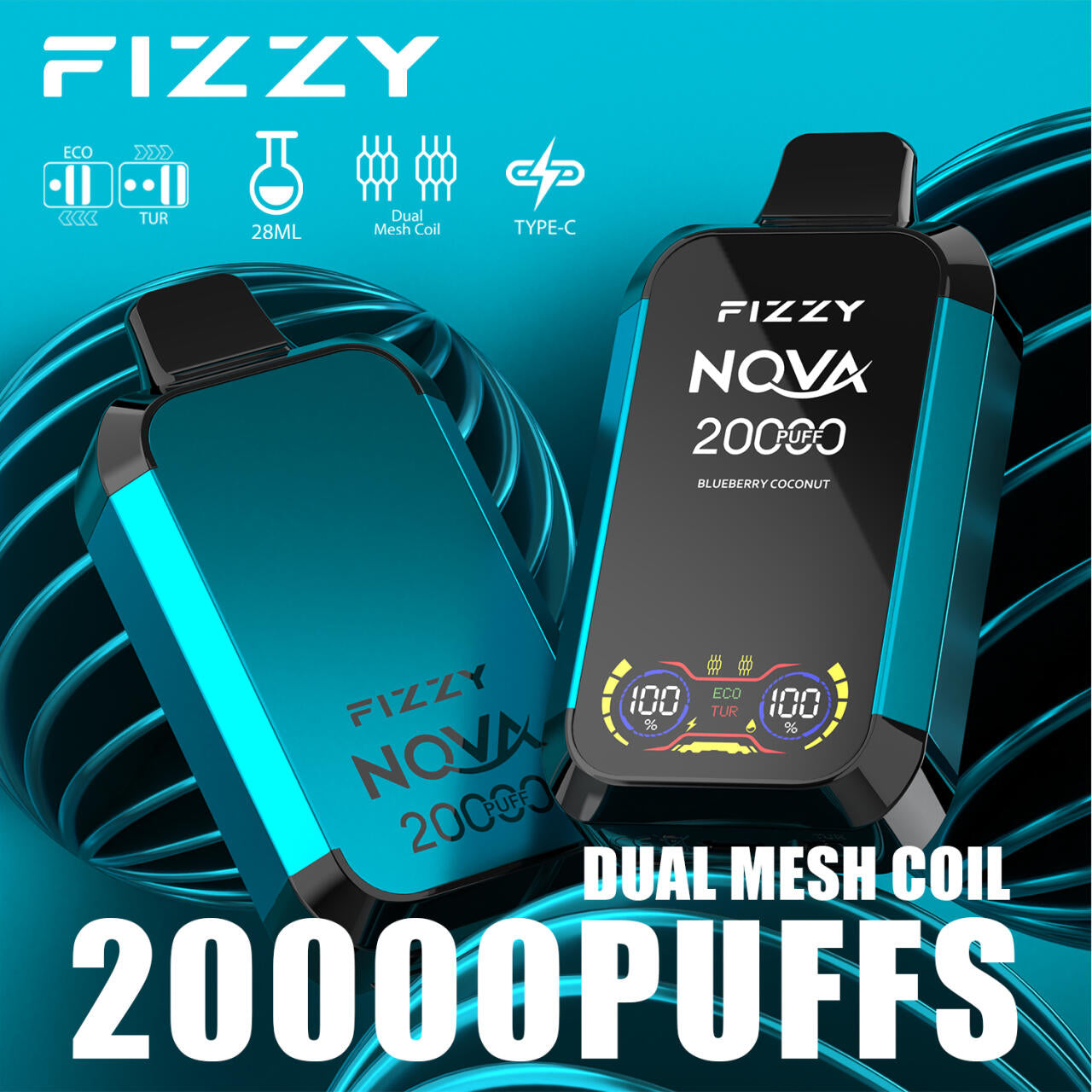 Pods Desechables Fizzy Nova 20000 Caladas Vape