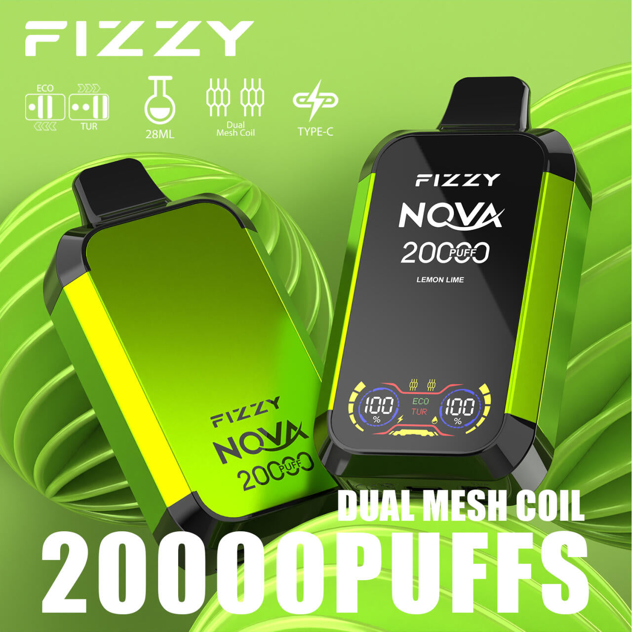 Pods Desechables Fizzy Nova 20000 Caladas Vape